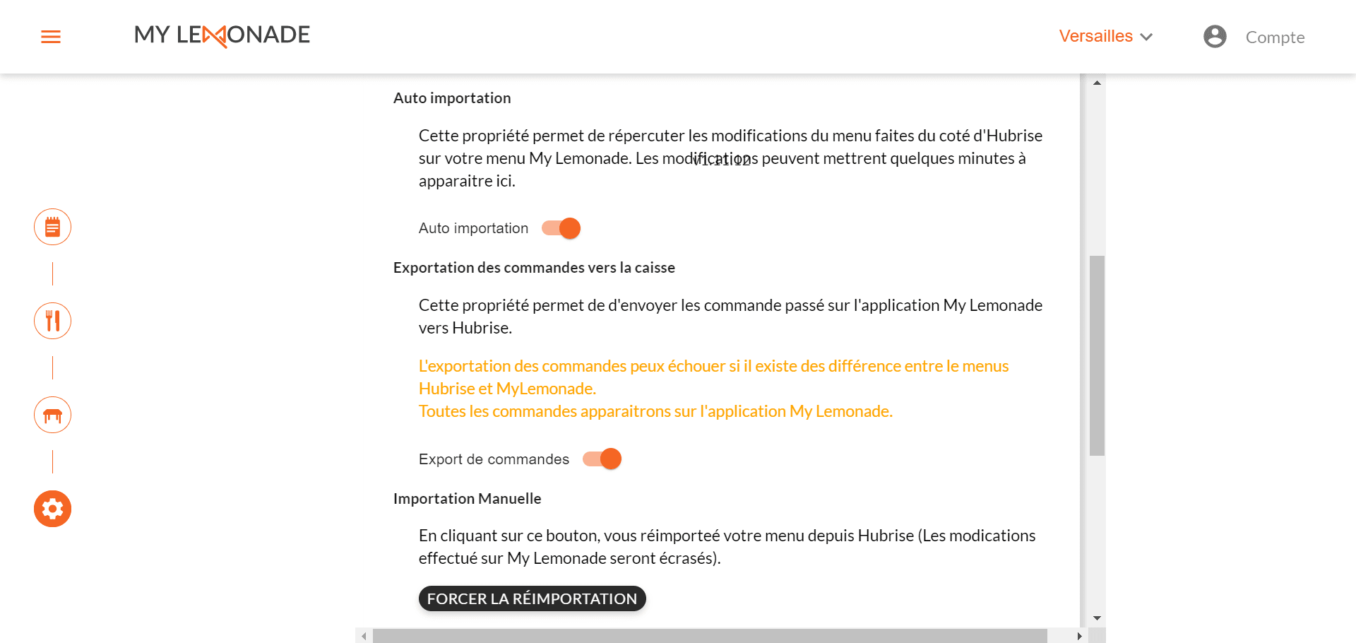 Associer les codes ref - Importer le catalogue