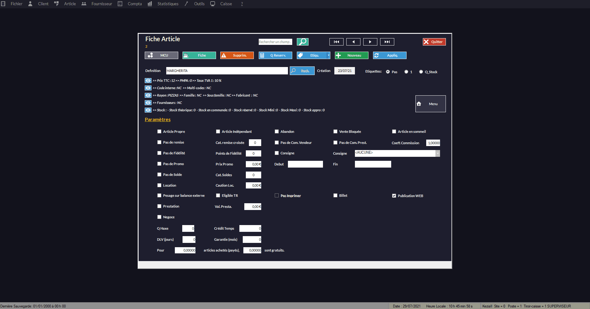 Associer les codes ref - Article publication web