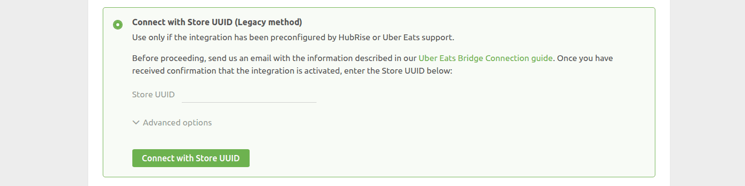 Legacy Store UUID method