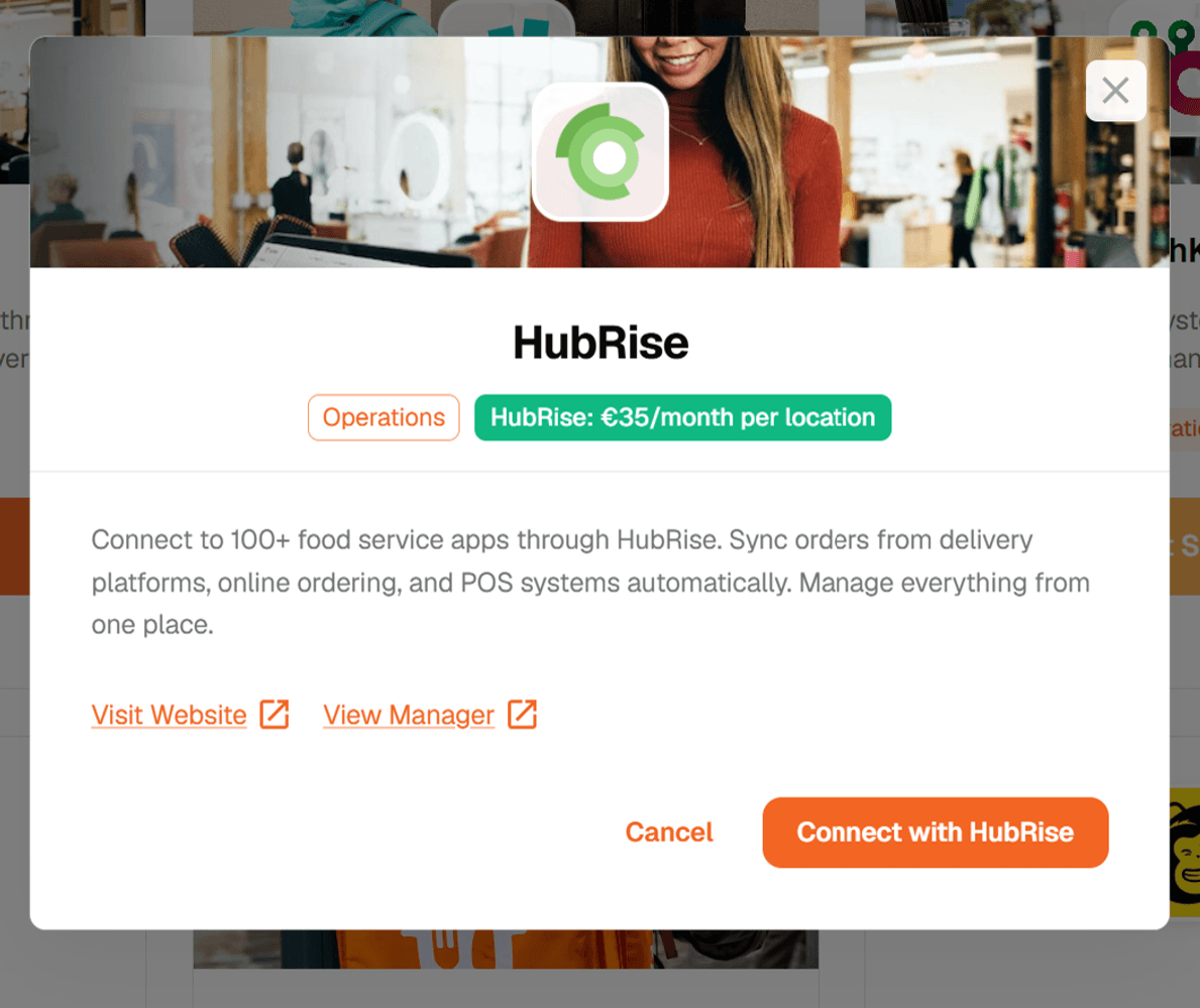 Yuze - Connecter HubRise