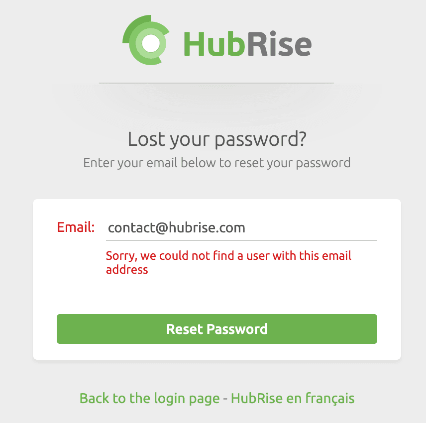 User not verified screen