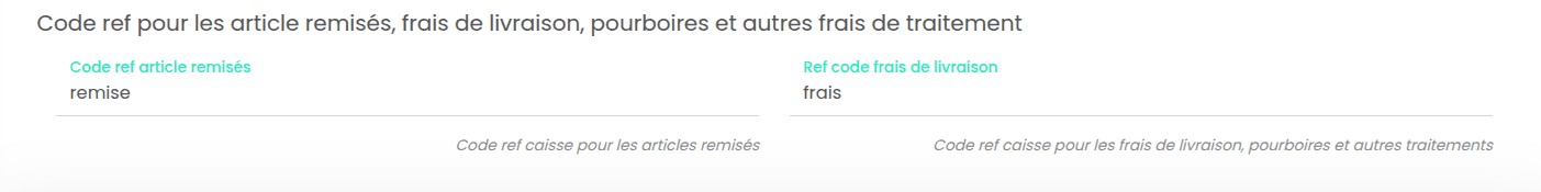 Code ref remises et frais Eatself