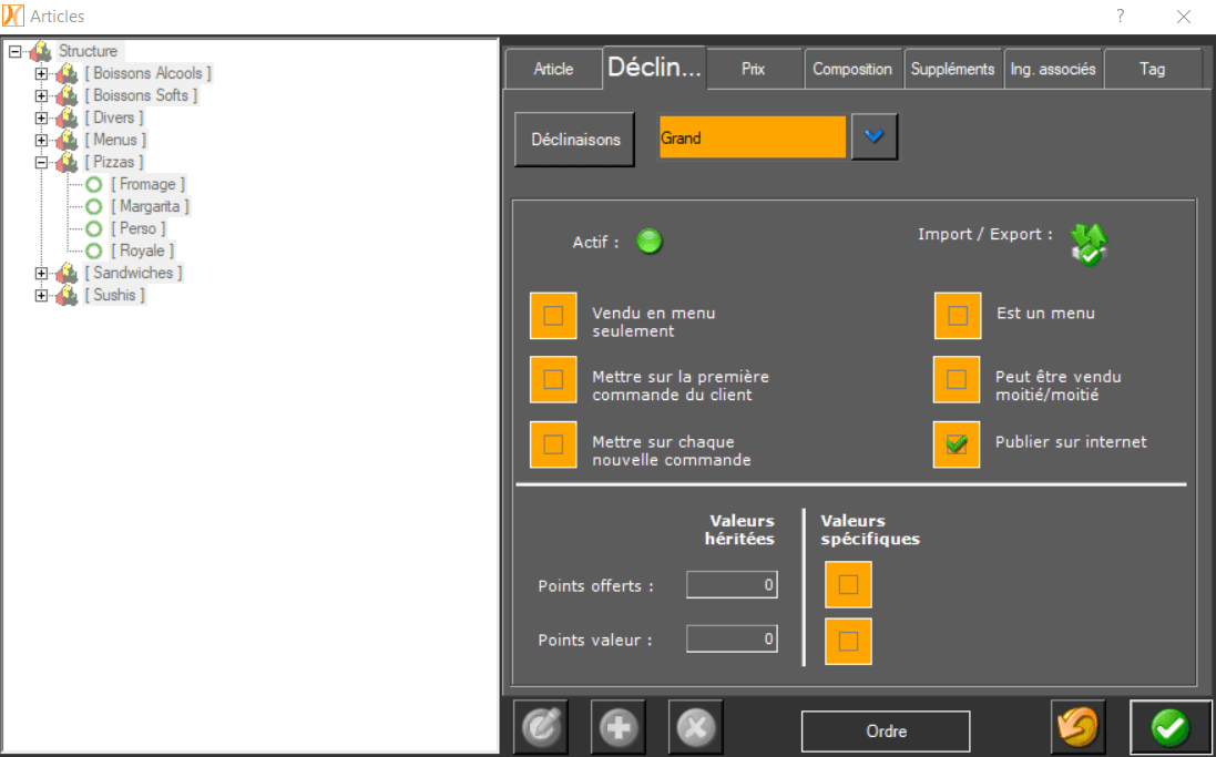 Codes ref - Publier sur internet