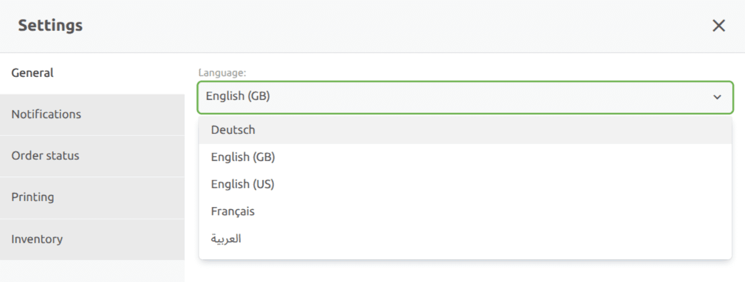 General Settings