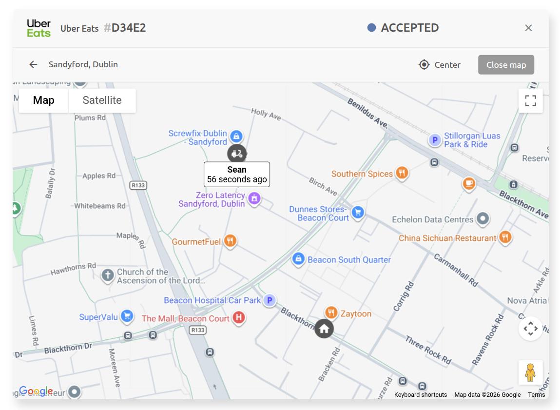 Order map in OrderLine