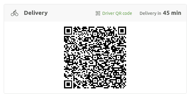 QR code de livraison dans OrderLine