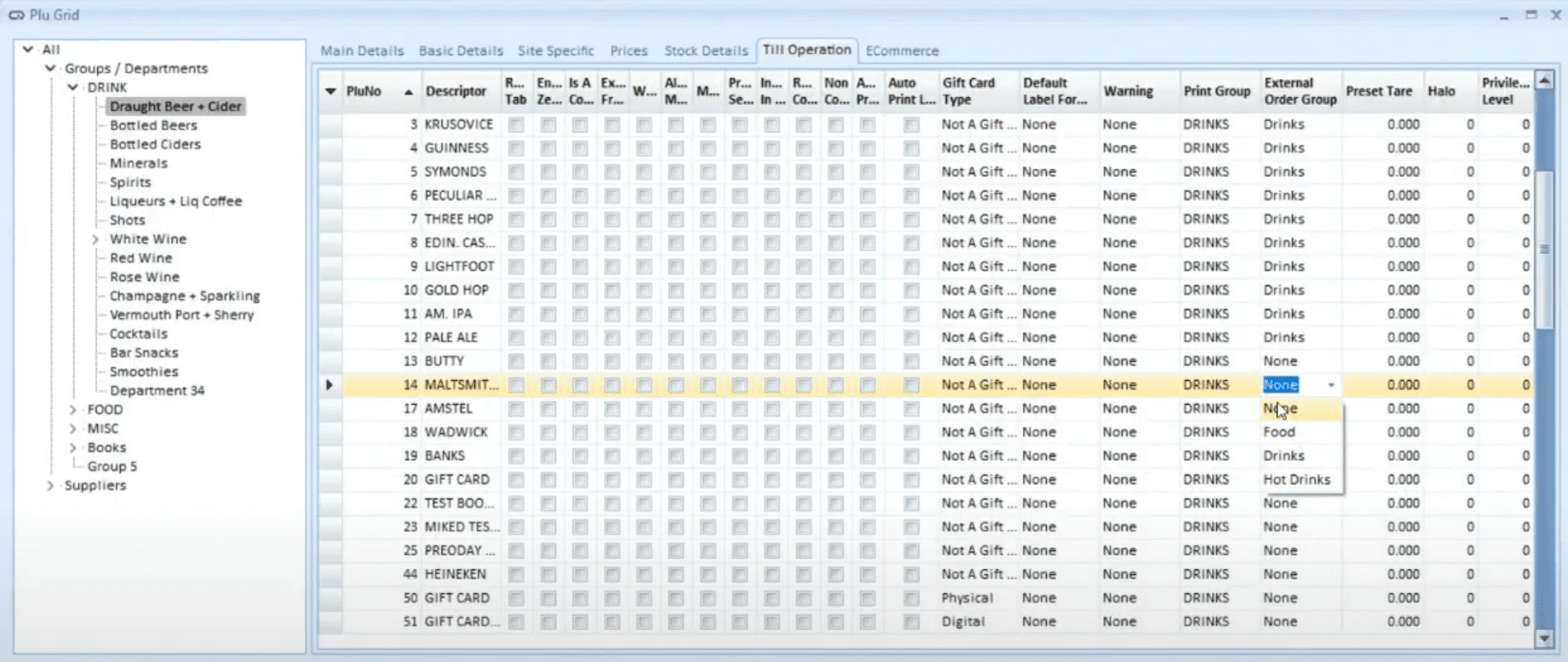 Check External Order Group - Quantum
