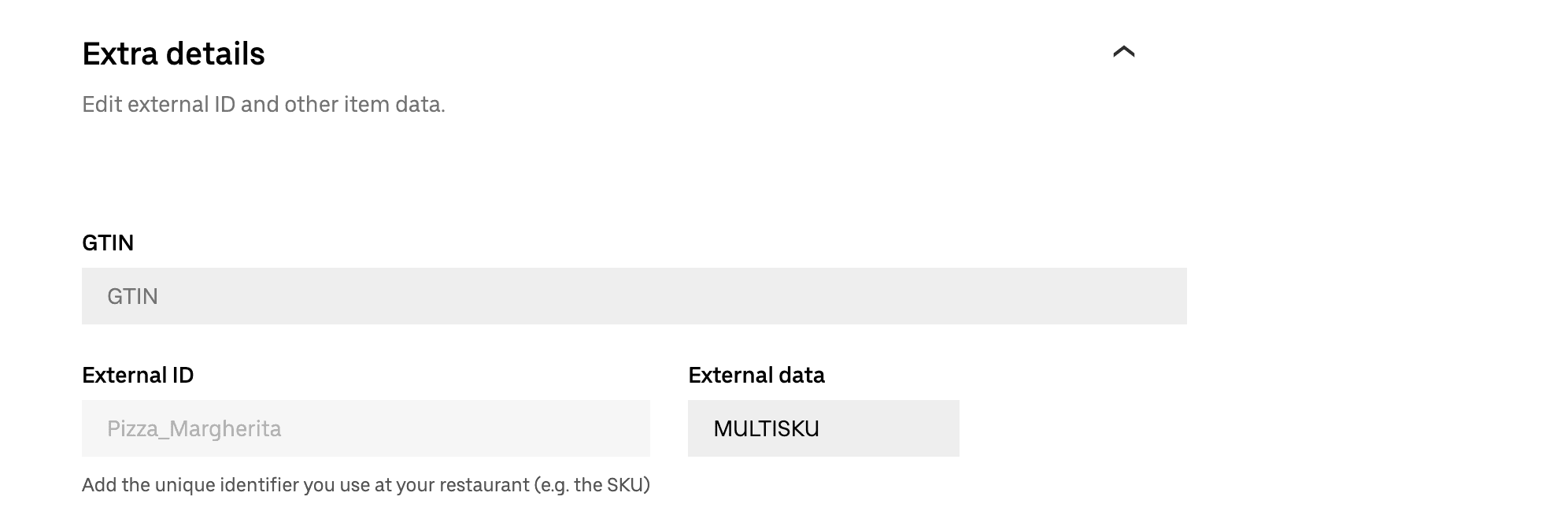 Main product details