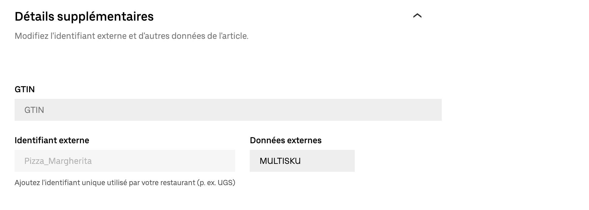 Détails sur le produit principal