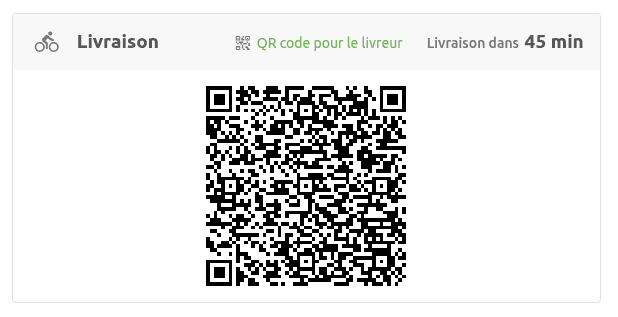 QR code de livraison dans OrderLine